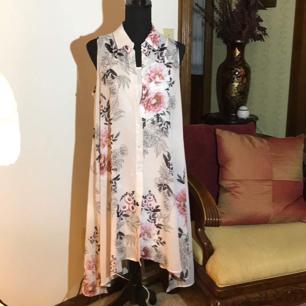 Gorgeous Summer Hi-Lo Dress with Slip